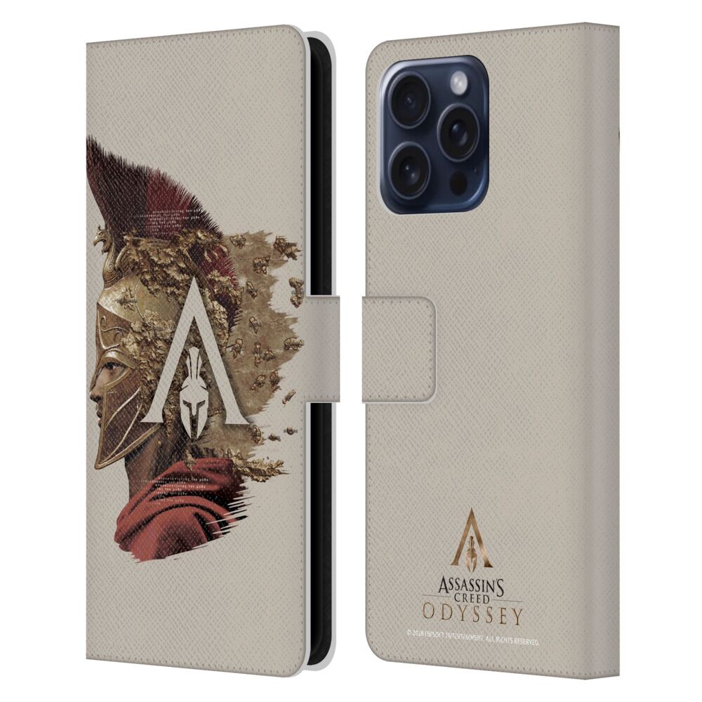 ASSASSINS CREED アサシンクリード - Odyssey Artwork / Map レザー手帳型 / Apple iPhoneケース - PGS